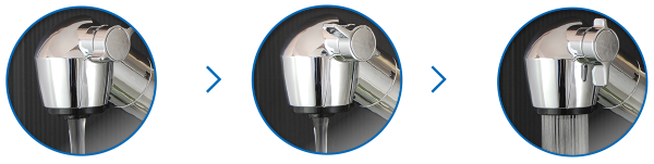 用途に合わせて簡単切替レバー