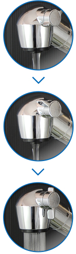 用途に合わせて簡単切替レバー